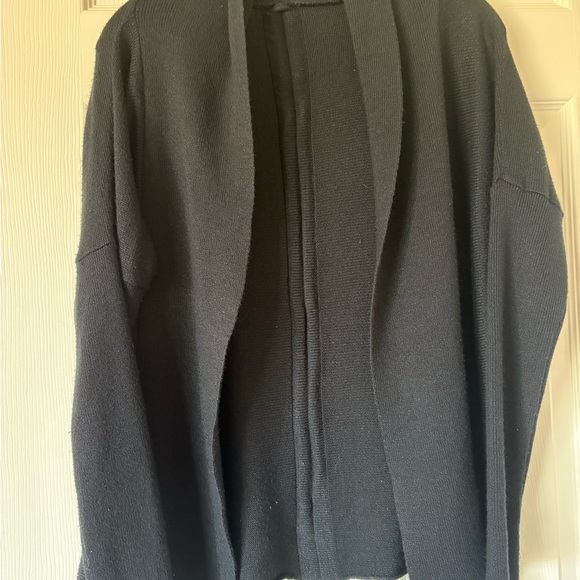 Black Open Front Cardigan - Picture 1 of 4